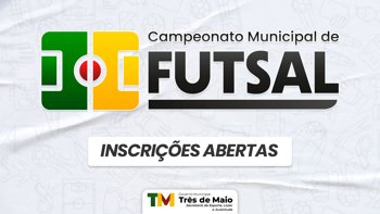 <p>INSCRI&Ccedil;&Otilde;ES ABERTAS PARA O CAMPEONATO MUNICIPAL DE FUTSAL 2026</p>