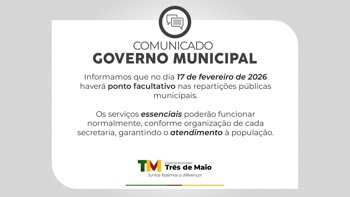 <p>DECRETADO PONTO FACULTATIVO NO DIA 17 DE FEVEREIRO</p>