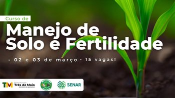 <p>SECRETARIA DE AGRICULTURA PROMOVE QUALIFICA&Ccedil;&Atilde;O SOBRE MANEJO E FERTILIDADE DO SOLO<br /><br /></p>