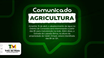 Comunicado da Secretaria de Agricultura
