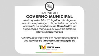 Limpeza da ponte em Bom Jardim ser&aacute; realizada nesta quarta-feira e haver&aacute; interrup&ccedil;&atilde;o do tr&aacute;fego