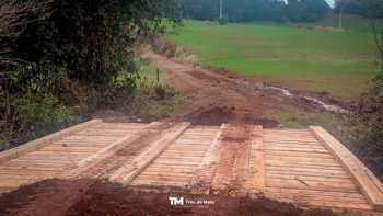 Ponte sobre o Rio Tigre tem travessia liberada em S&atilde;o Roque