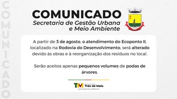 Ecoponto II ter&aacute; atendimento restrito a partir da pr&oacute;xima semana