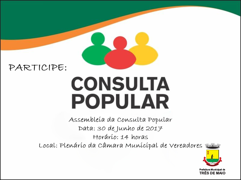 Consulta Popular 2017: Assembleia é no próximo dia 30
