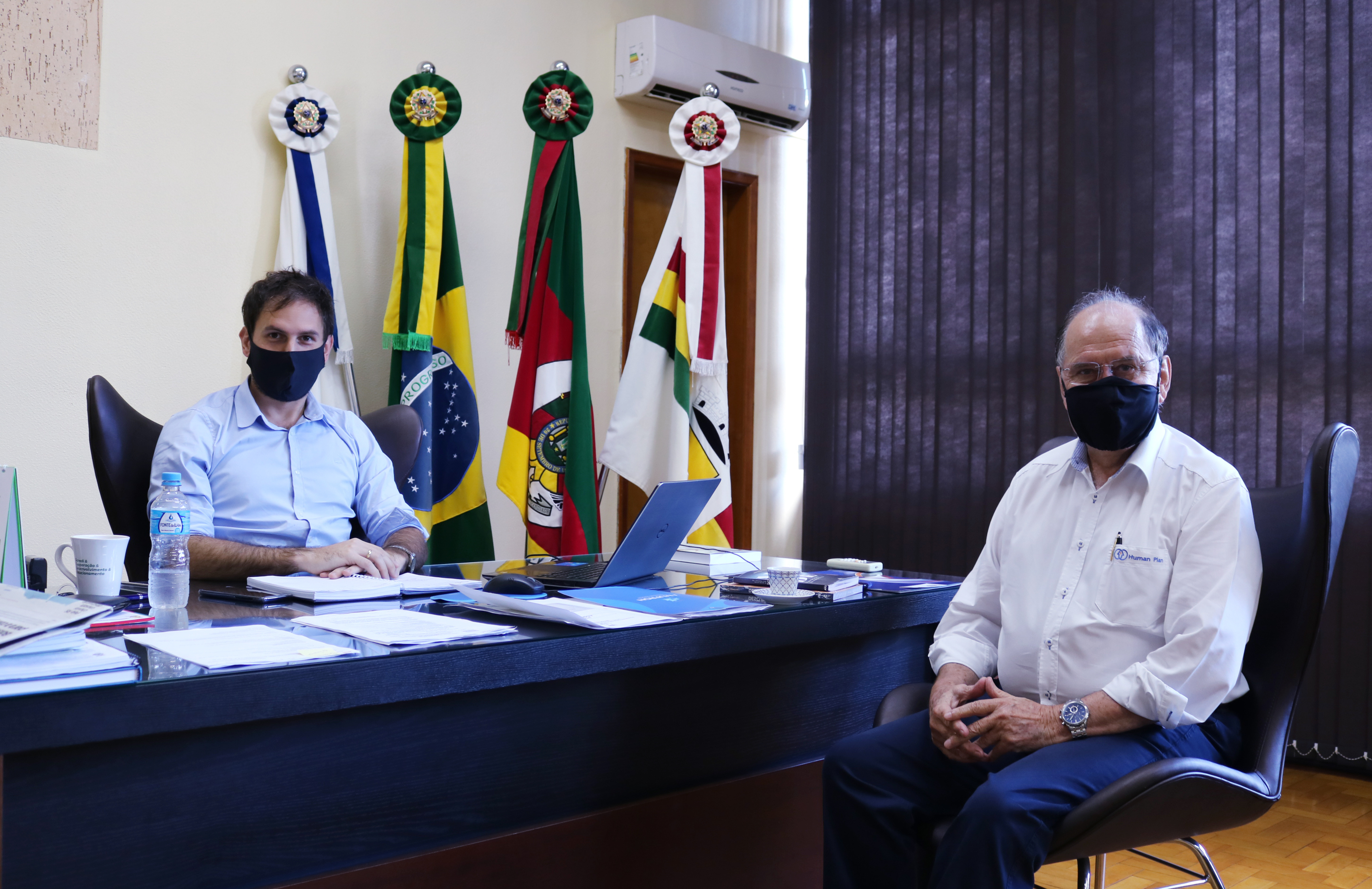 PREFEITO CORSO RECEBE A VISITA DE VALDIR BÜNDCHEN 