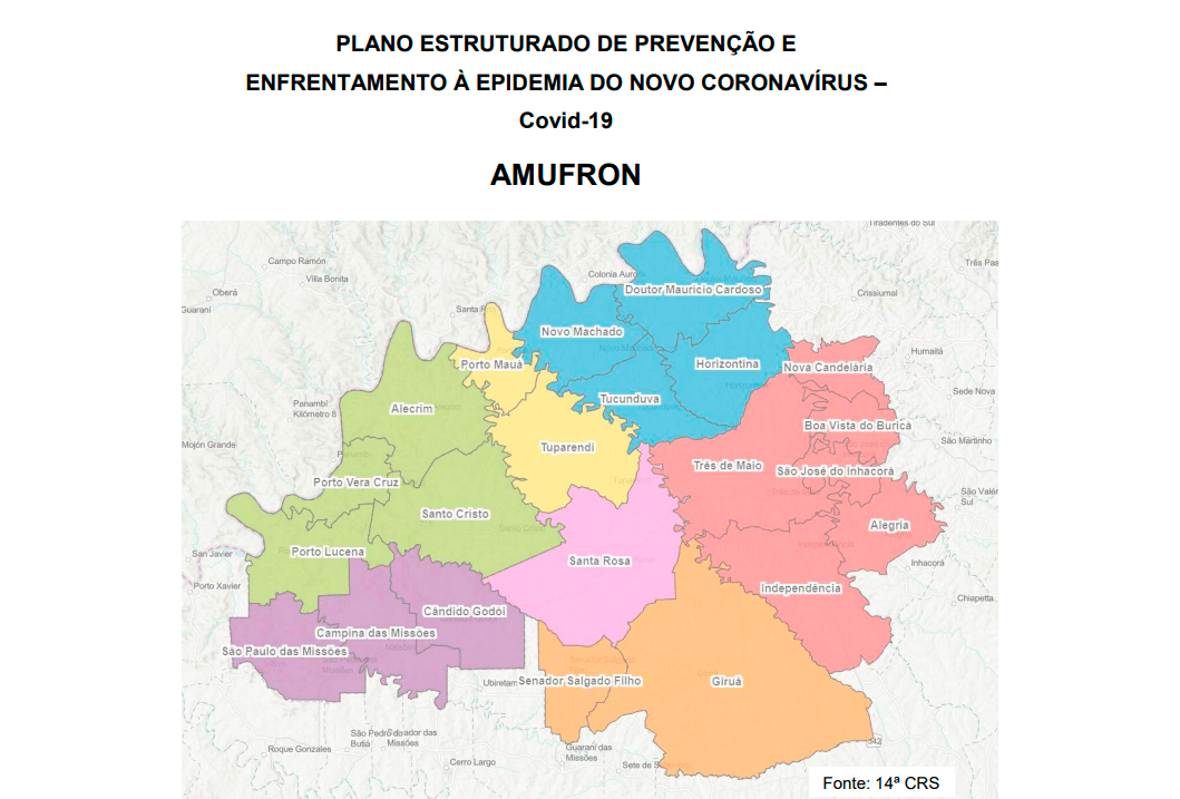 TRÊS DE MAIO SEGUE O PLANO ESTRUTURADO DE PREVENÇÃO E ENFRENTAMENTO À EPIDEMIA DO NOVO CORONAVÍRUS DA AMUFRON