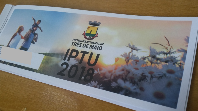 Município arrecada R$ 2,4 milhões com IPTU