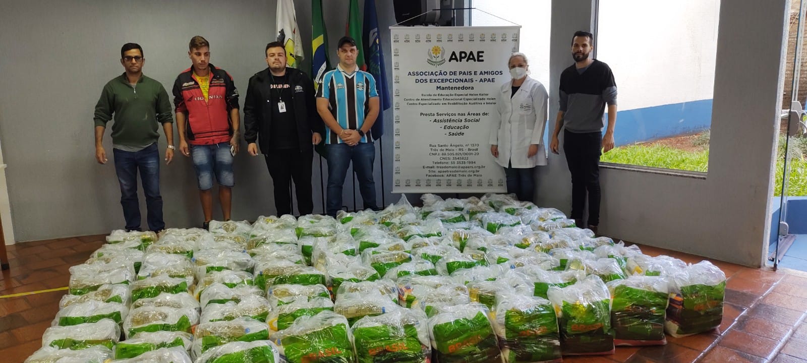 TRÊS DE MAIO RECEBE 400 CESTAS BÁSICAS