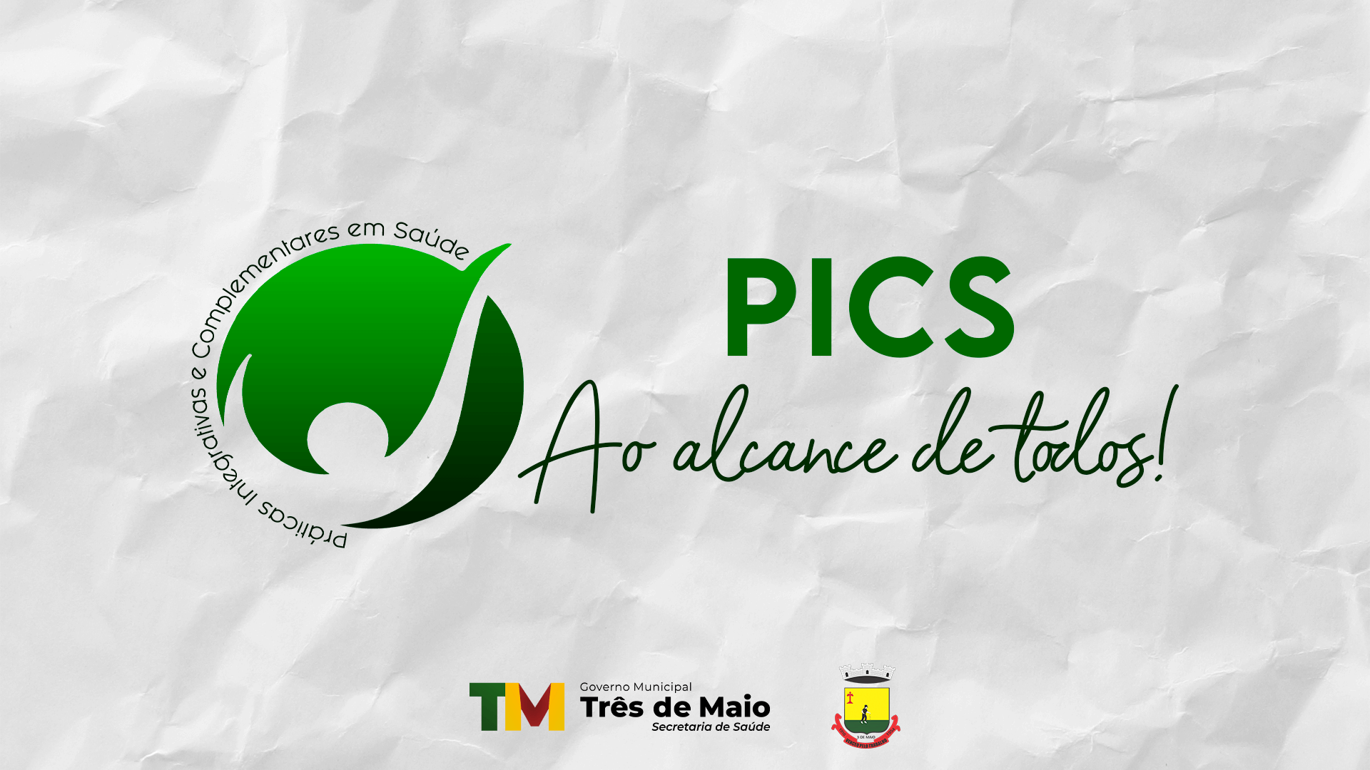 SECRETARIA DE SAÚDE COMUNICA QUE AS PICS ESTÃO DISPONÍVEIS NAS UNIDADES DE SAÚDE DA FAMÍLIA 