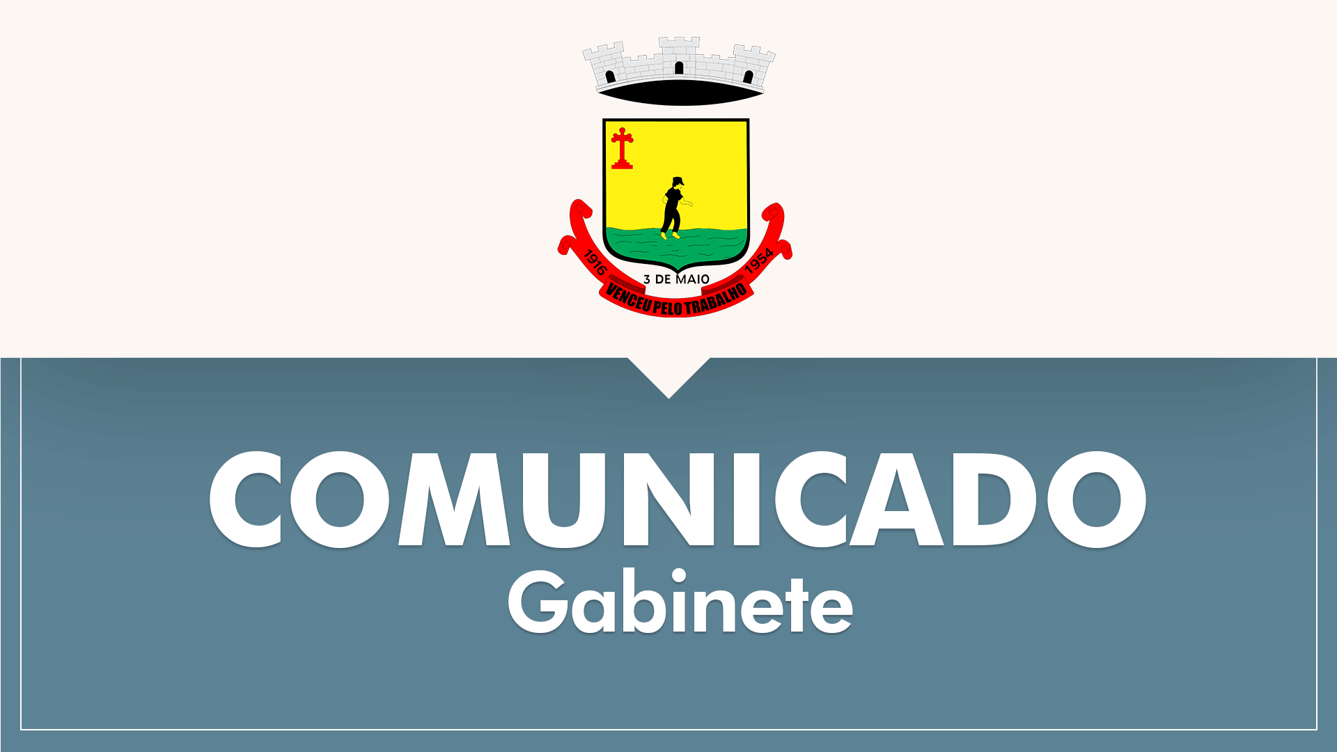 COMUNICADO DO GABINETE DO PREFEITO E VICE-PREFEITO