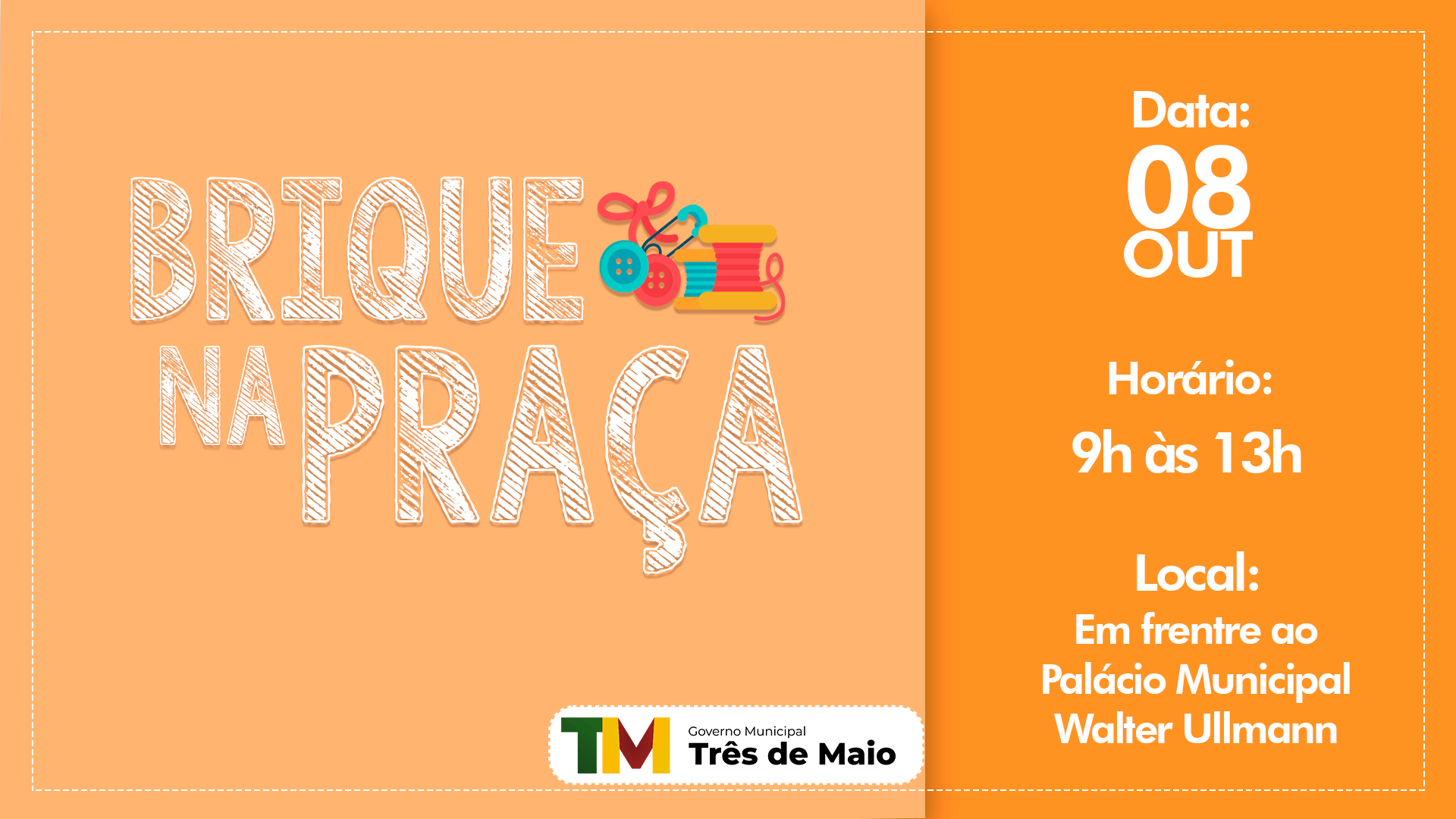 BRIQUE NA PRAÇA OCORRE NO SÁBADO