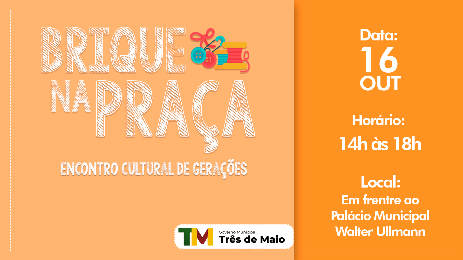 BRIQUE NA PRAÇA OCORRE NO DOMINGO