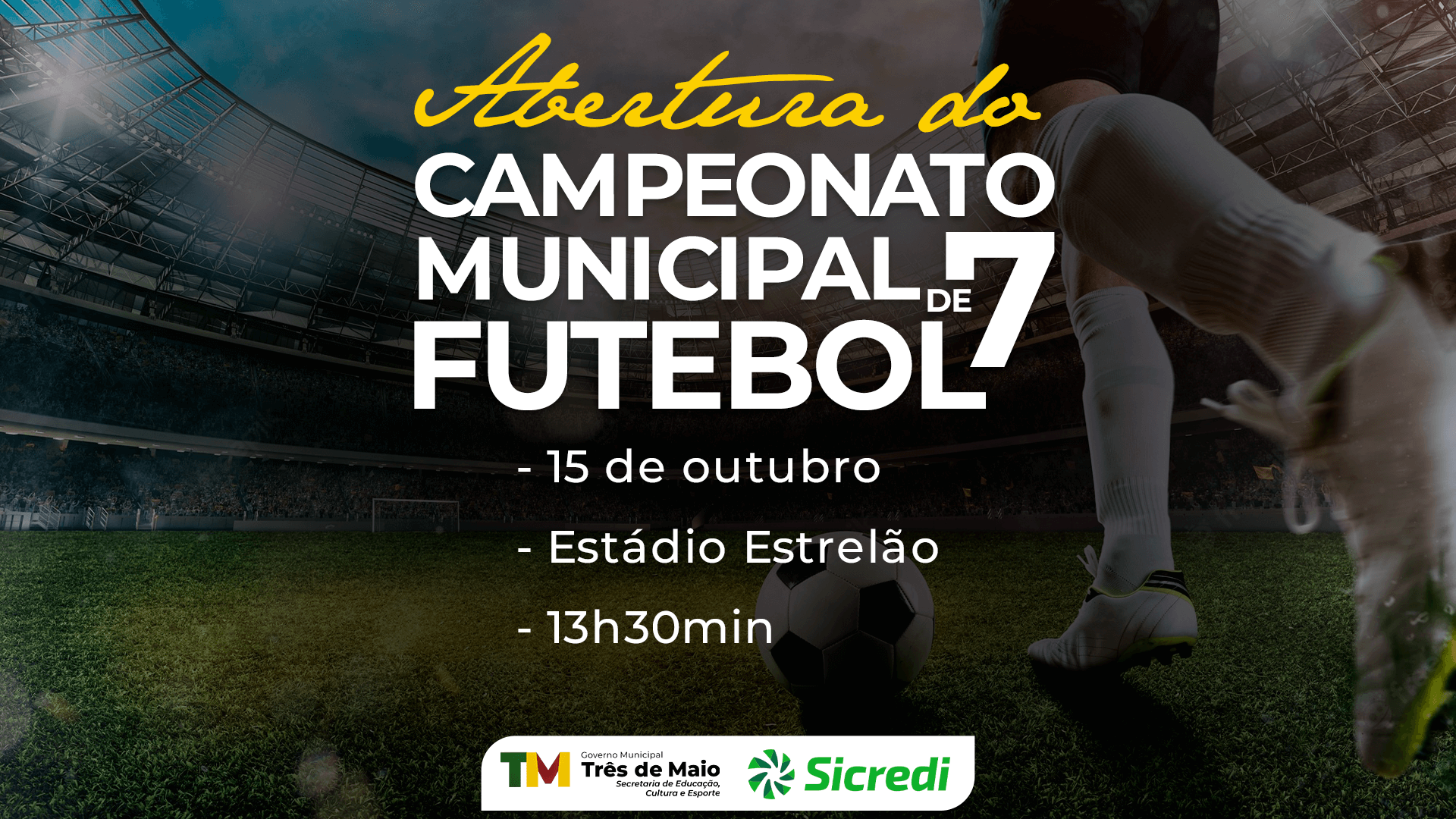 CAMPEONATO MUNCIPAL DE FUTEBOL 7 INICIA AMANHÃ