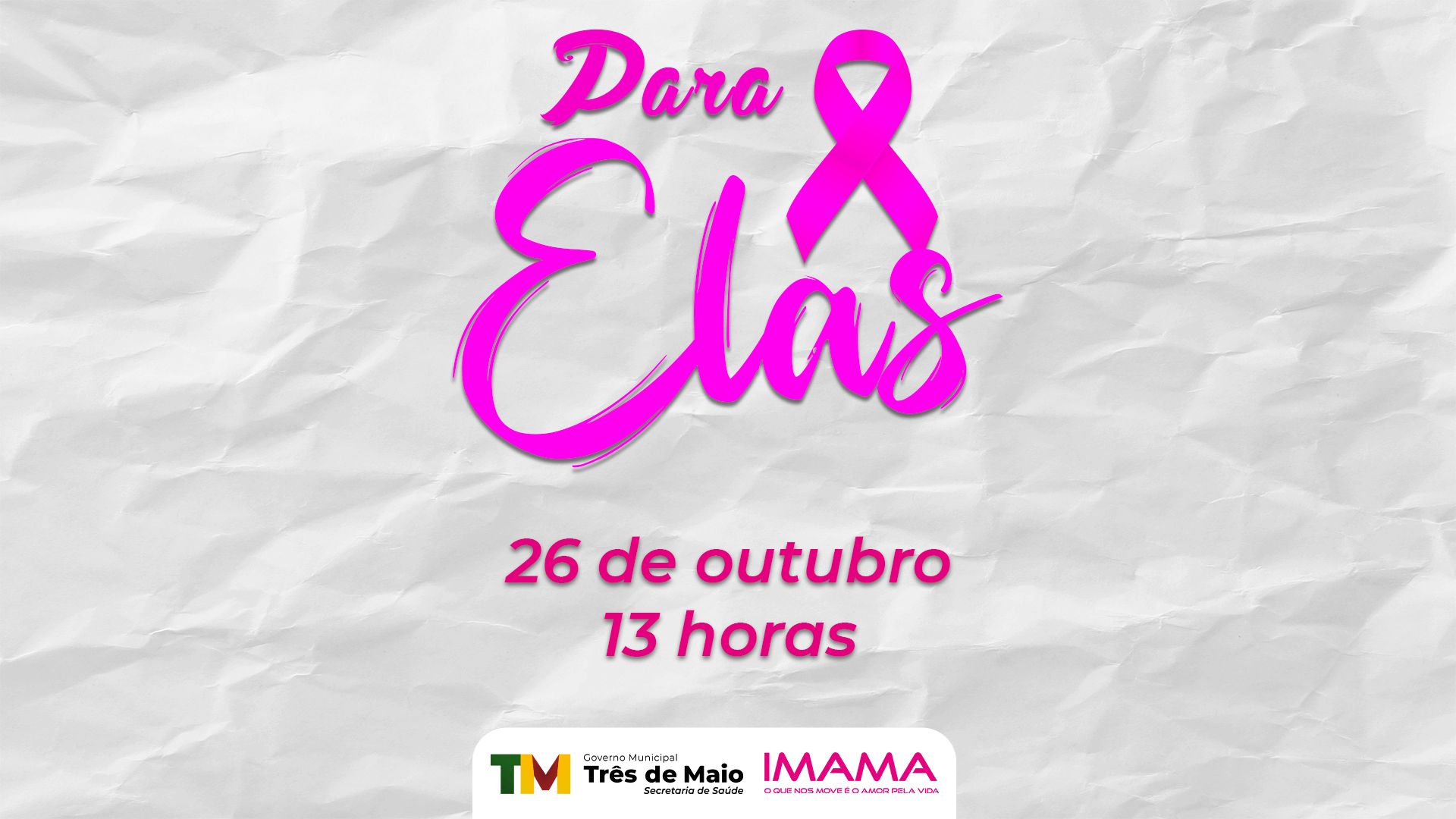 SECRETARIA DE SAÚDE E IMAMA REALIZAM EVENTO PARA AS MULHERES