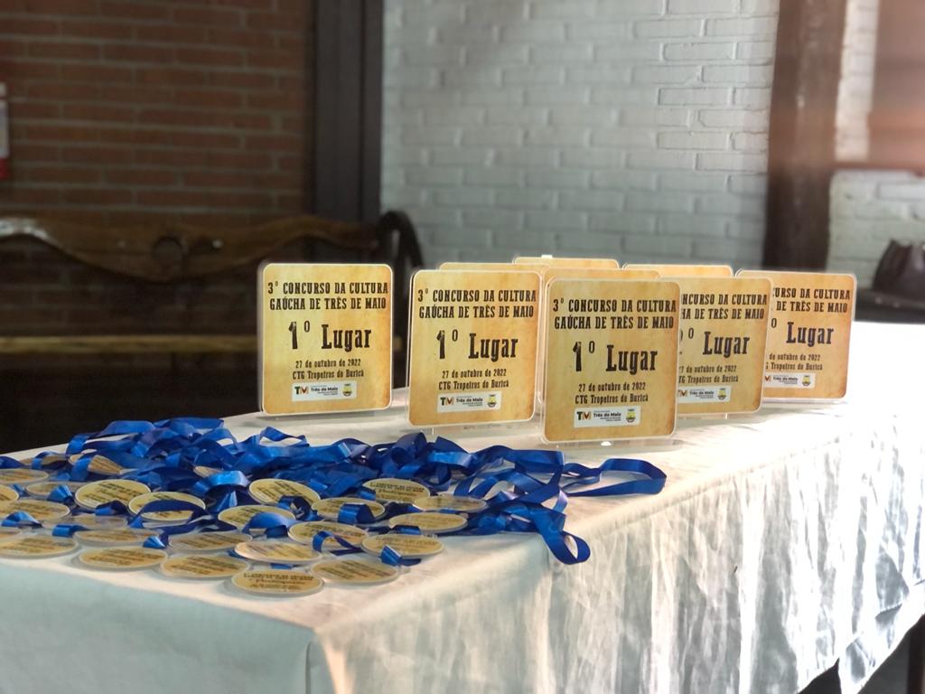 3º CONCURSO DA CULTURA GAÚCHA DE TRÊS DE MAIO OCORREU HOJE