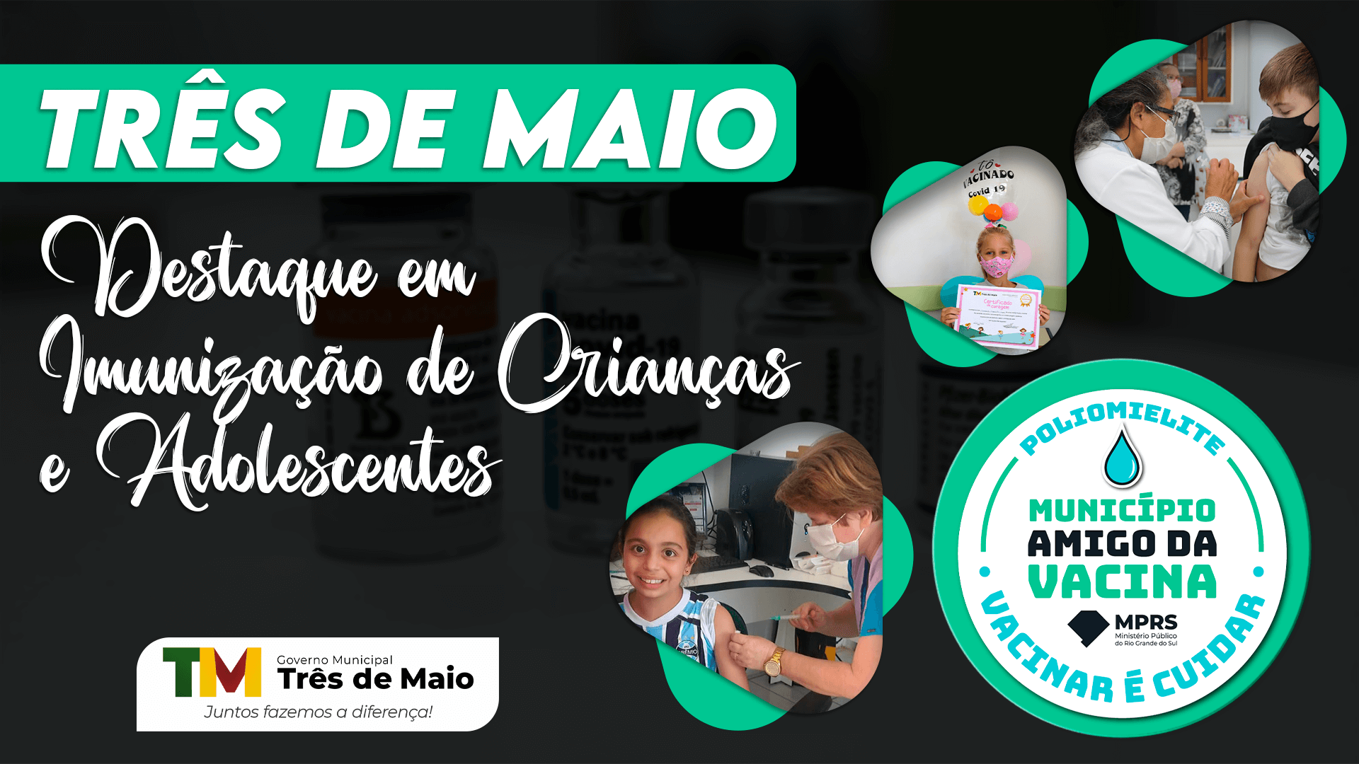 GOVERNO MUNICIPAL RECEBE SELO DE DESTAQUE PELA IMUNIZAÇÃO DE CRIANÇAS E ADOLESCENTES