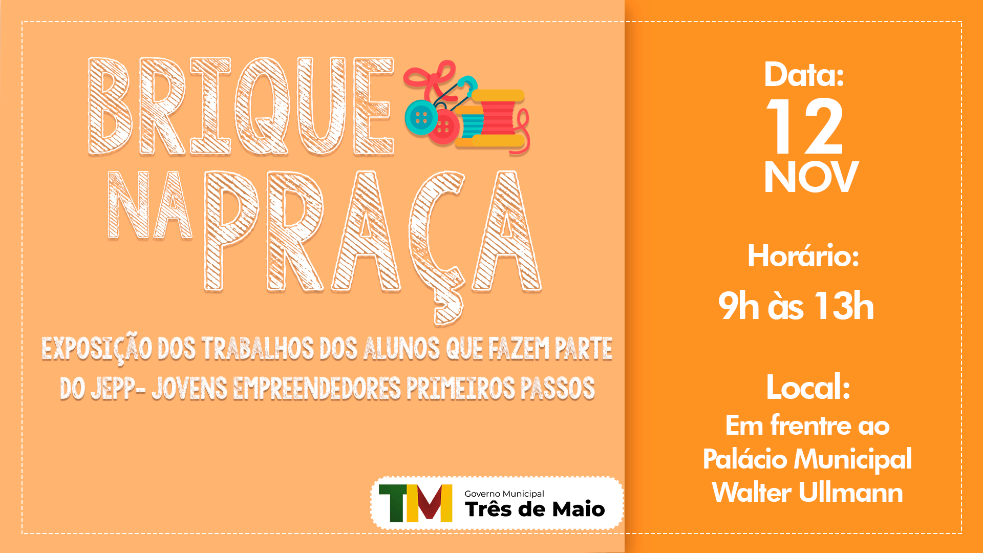 BRIQUE NA PRAÇA OCORRE NO SÁBADO