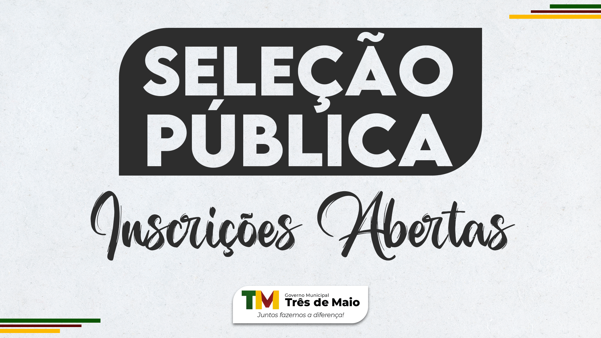 ESTÁ ABERTA AS INSCRIÇÕES PARA A SELEÇÃO PÚBLICA DE VAGAS DE ESTÁGIO REMUNERADO