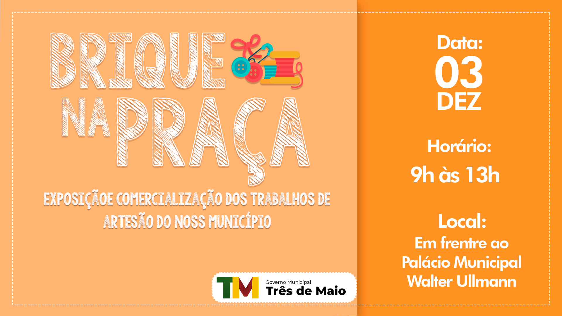 BRIQUE NA PRAÇA OCORRE NO SÁBADO