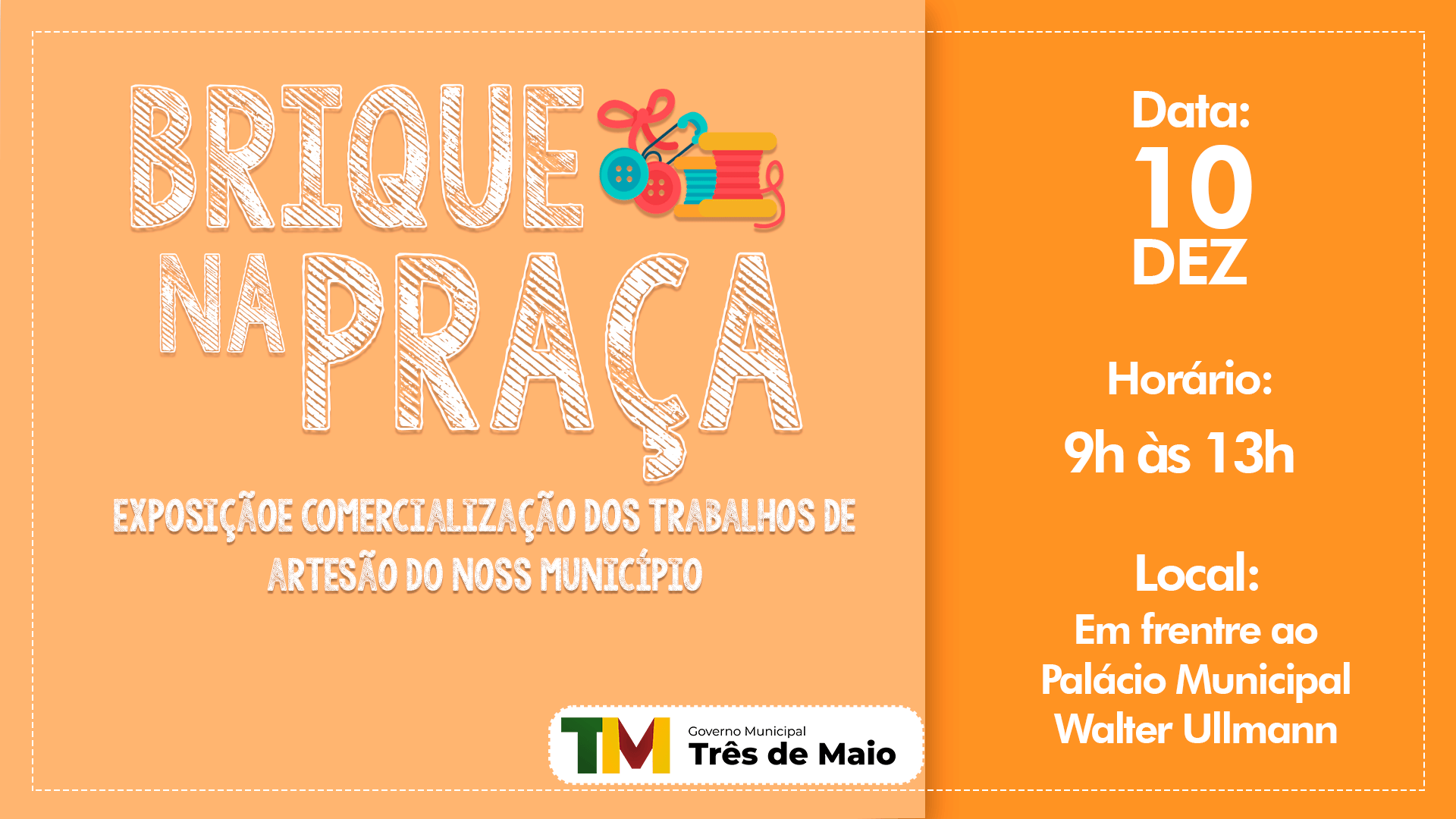 BRIQUE NA PRAÇA OCORRE NO SÁBADO