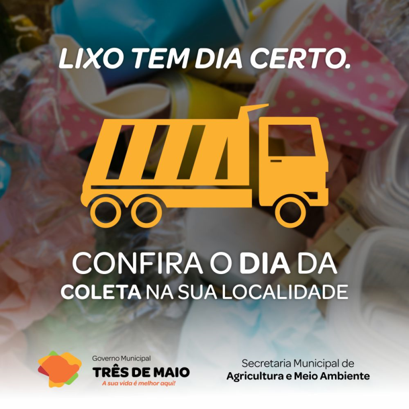 Definido cronograma de coleta de lixo no interior para o mês de novembro