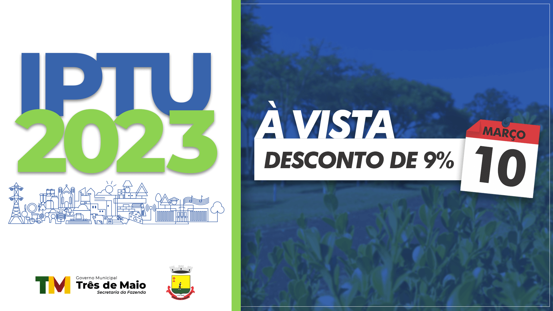 CARNÊS DO IPTU 2023 PODEM SER RETIRADOS NA PREFEITURA