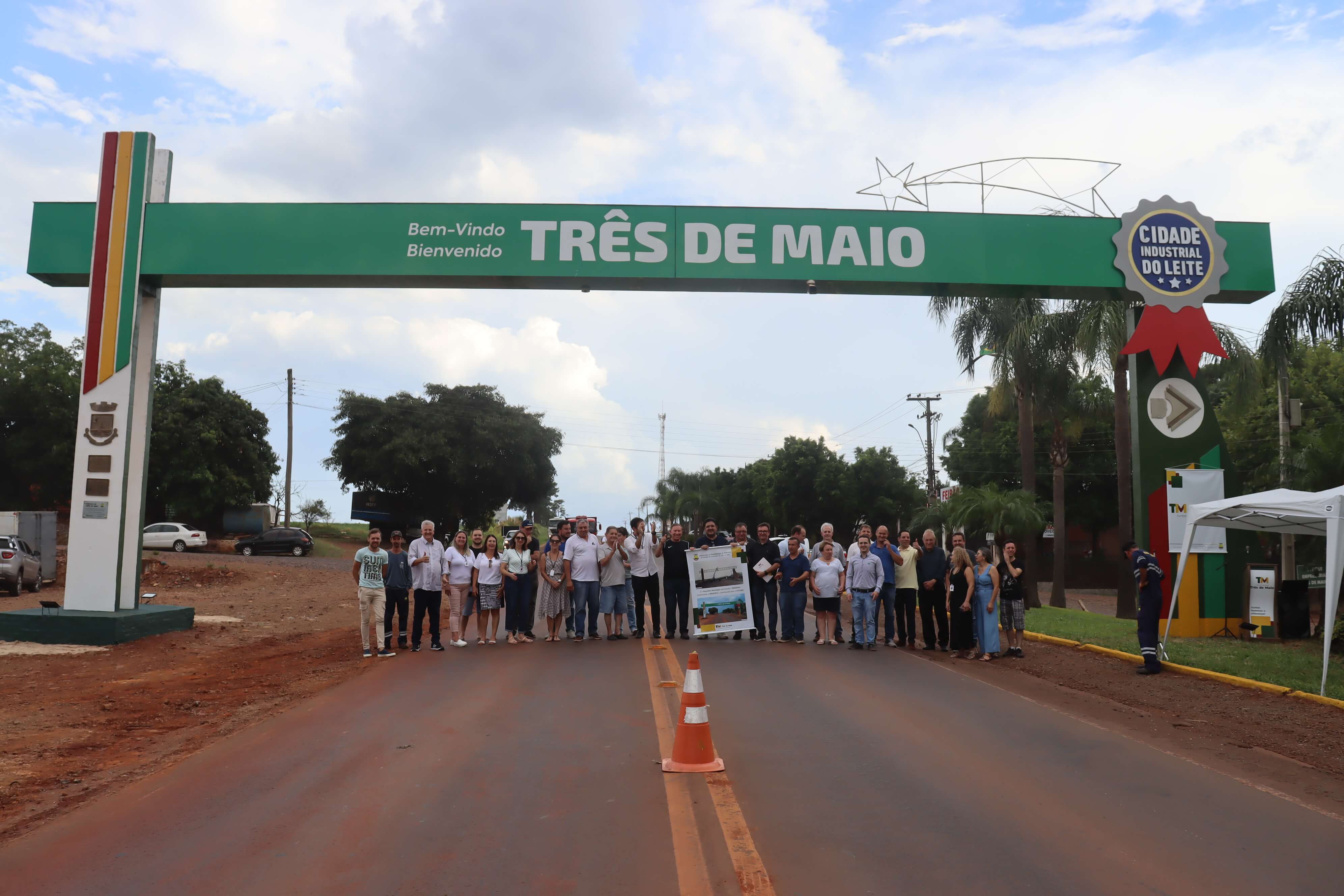 PÓRTICO DE ENTRADA DO MUNICÍPIO RECEBE REVITALIZAÇÃO