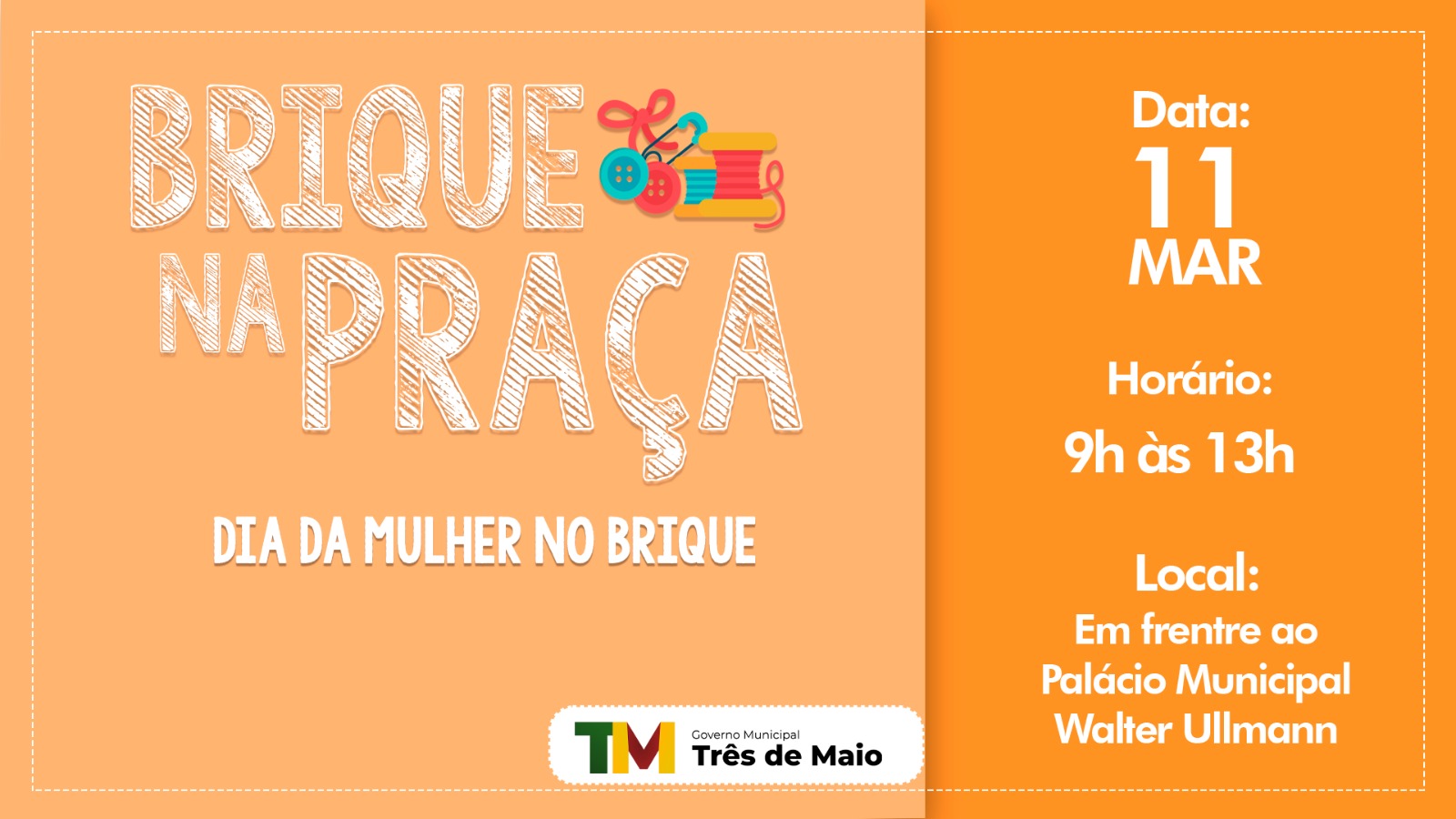 BRIQUE NA PRAÇA OCORRE NO SÁBADO