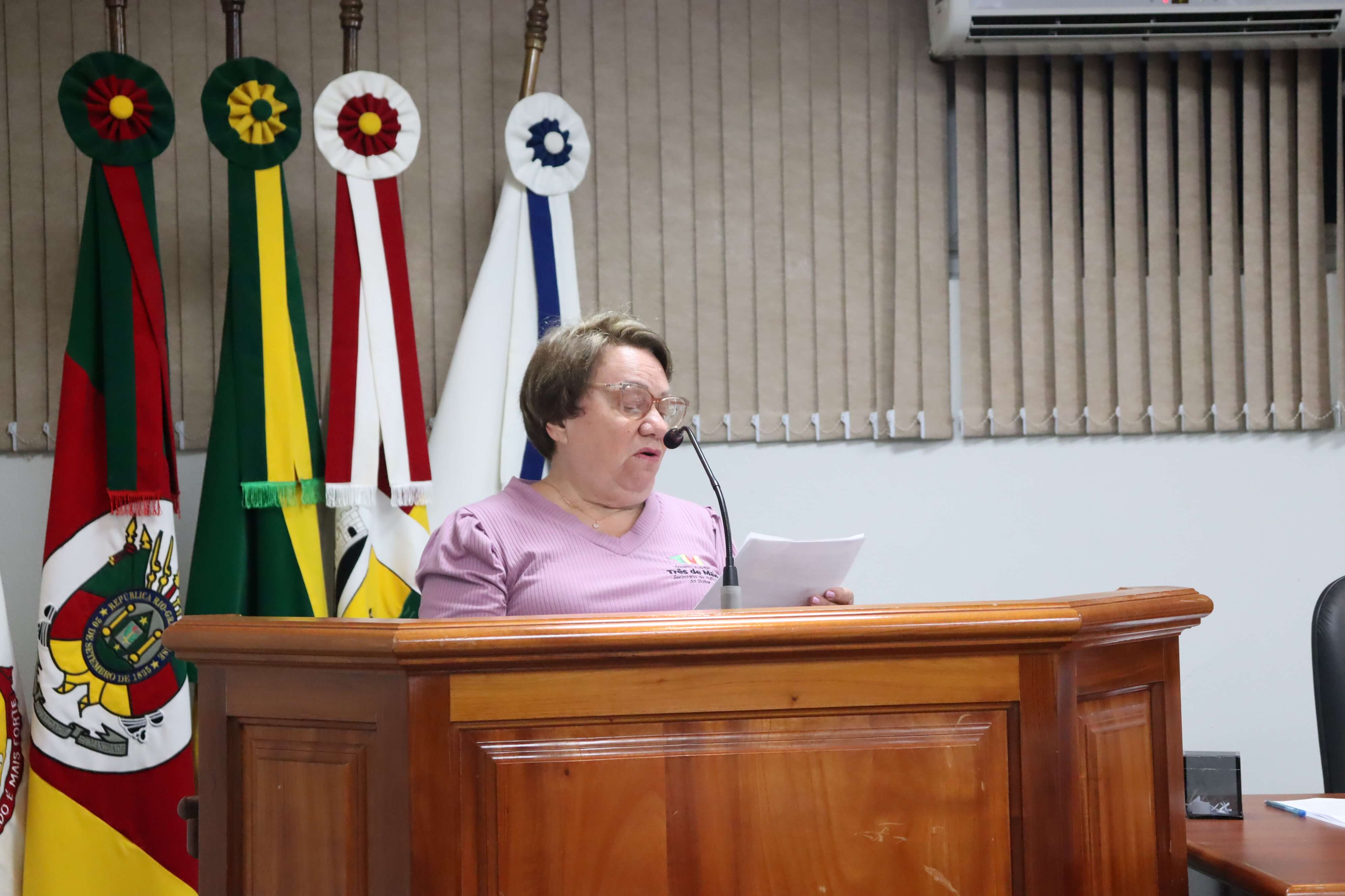 USO DA TRIBUNA LIVRE FOI REALIZADO PELA SECRETARIA DE POLÍTICAS DA MULHER