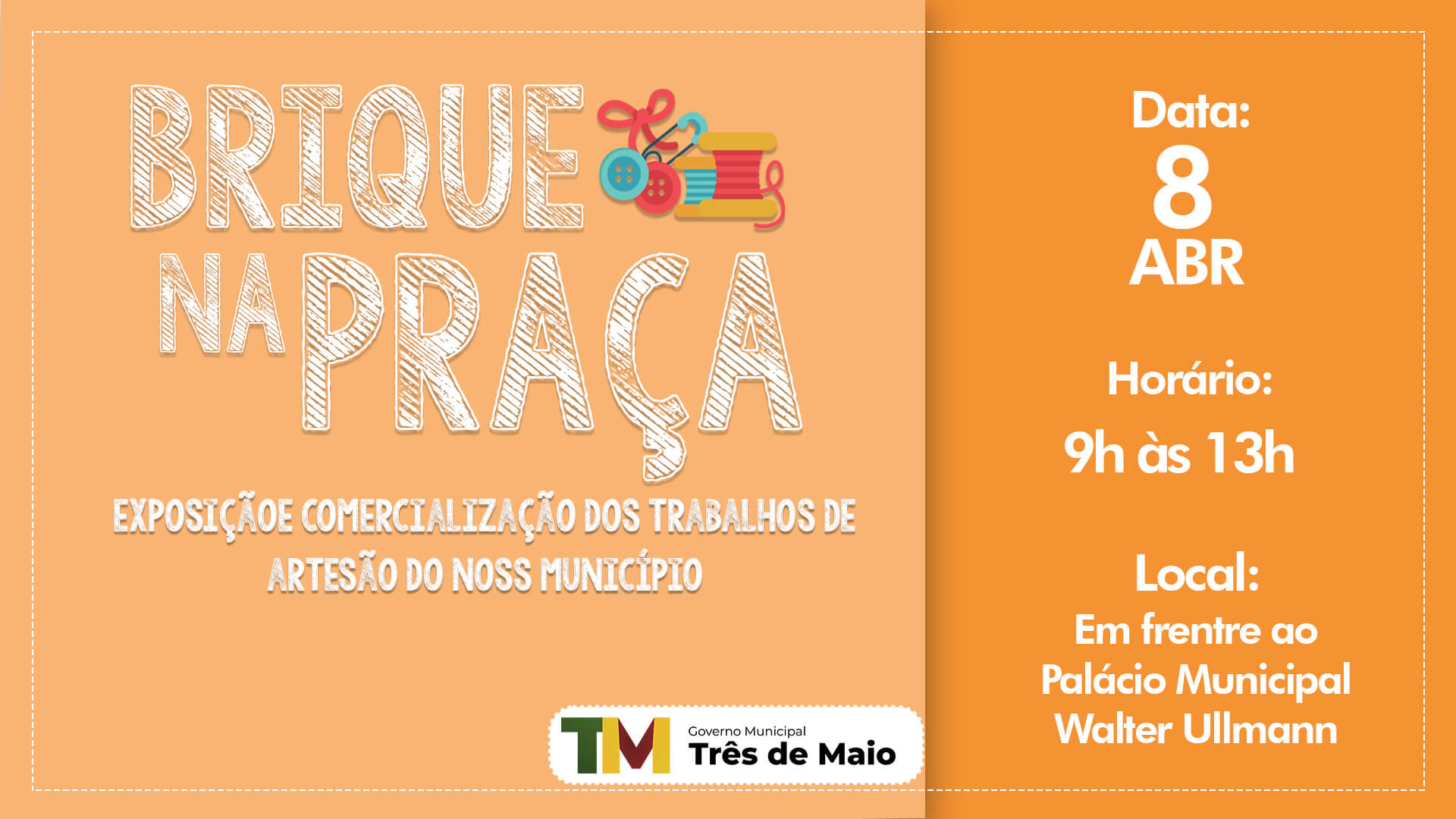 BRIQUE NA PRAÇA OCORRE SÁBADO 