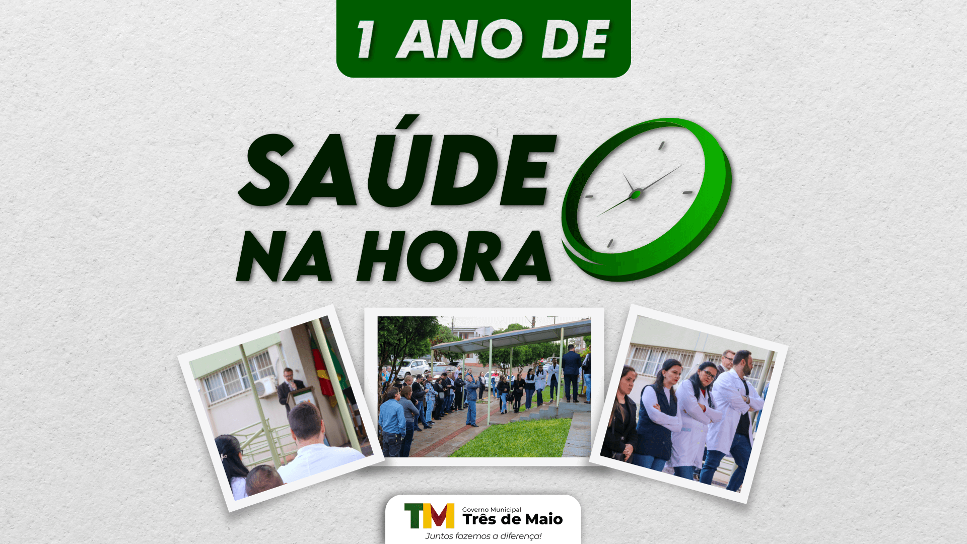 NESTA SEMANA O PROGRAMA SAÚDE NA HORA COMPLETOU UM ANO