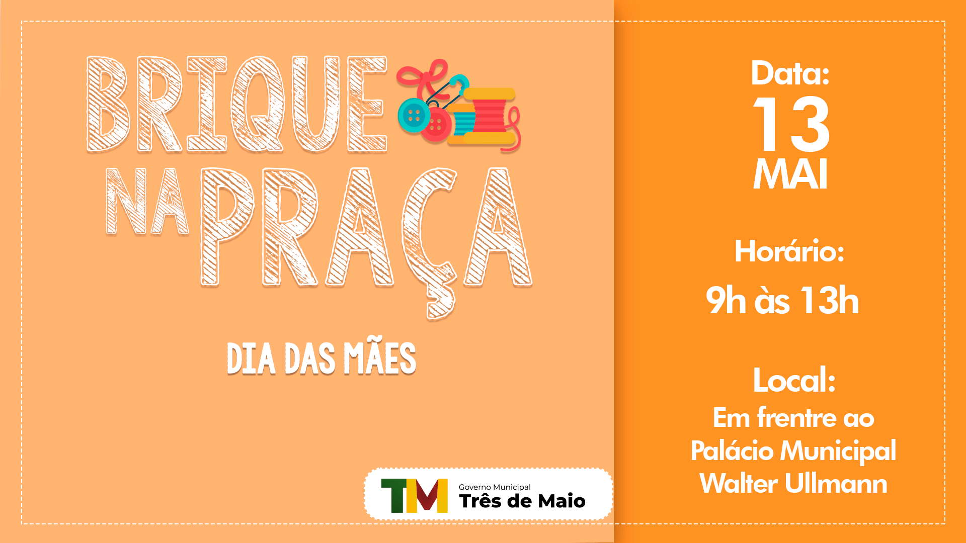 BRIQUE NA PRAÇA OCORRE NO PRÓXIMO SÁBADO
