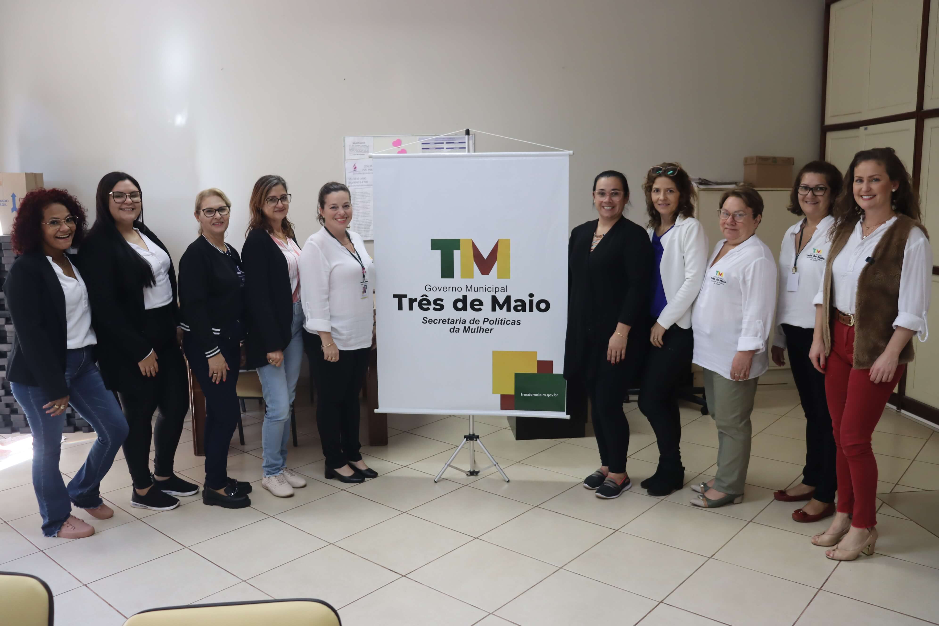 SECRETARIA DE POLÍTICAS DA MULHER RECEBE A VISITA DE INTEGRANTES DO COMDIM DO MUNICÍPIO DE INHACORÁ