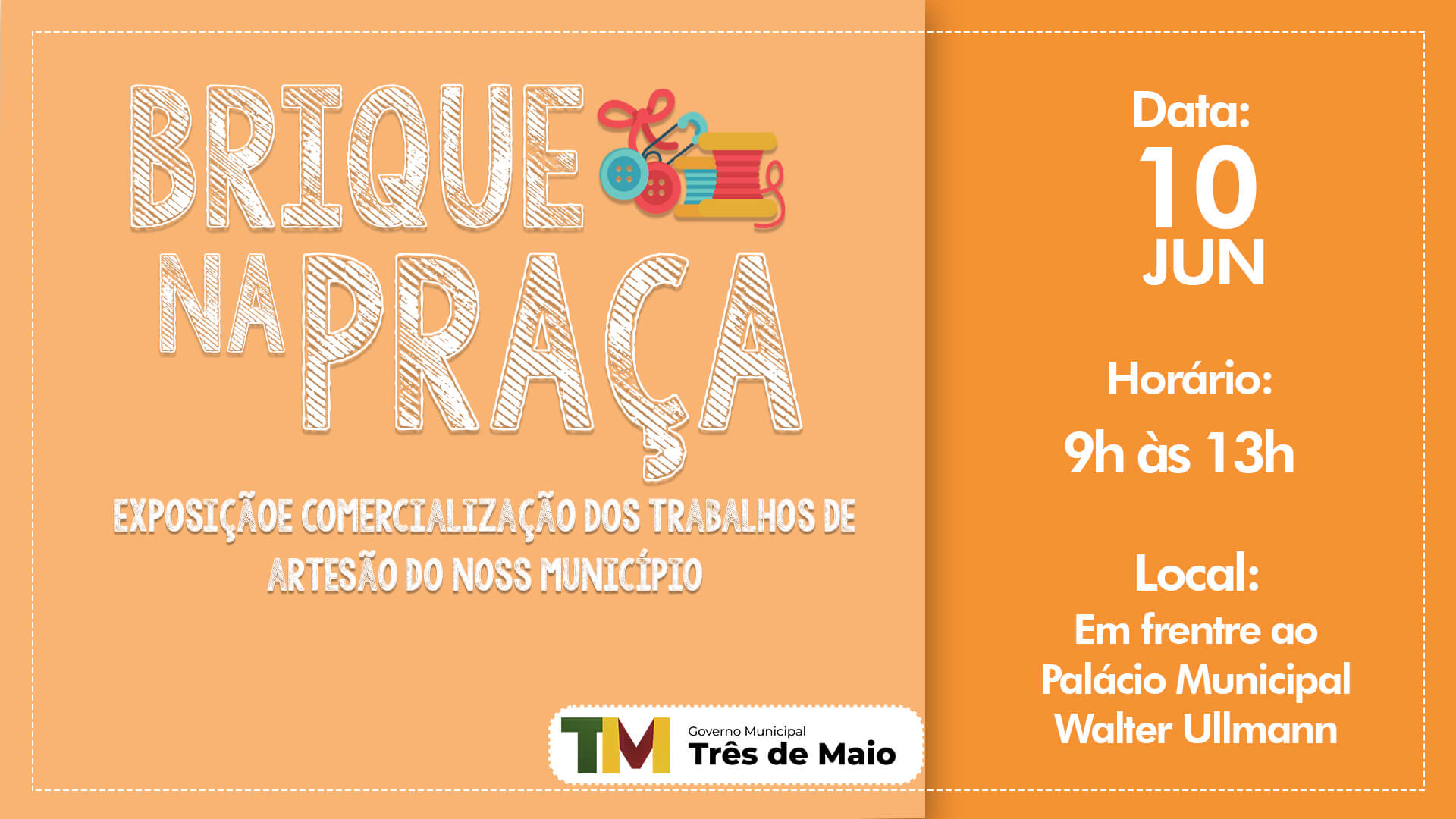 BRIQUE NA PRAÇA OCORRE AMANHÃ