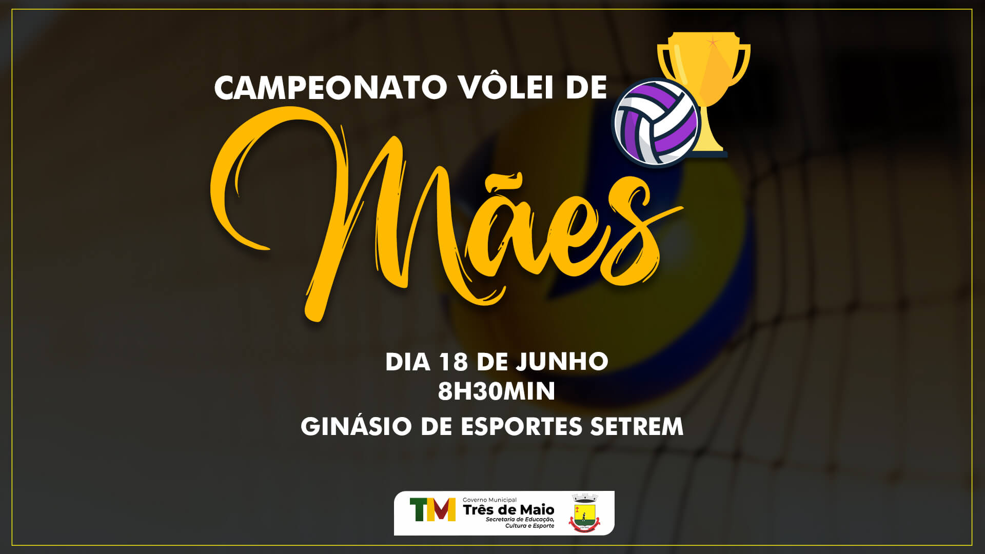 CAMPEONATO DE VÔLEI DE MÃES OCORRE NO PRÓXIMO DOMINGO