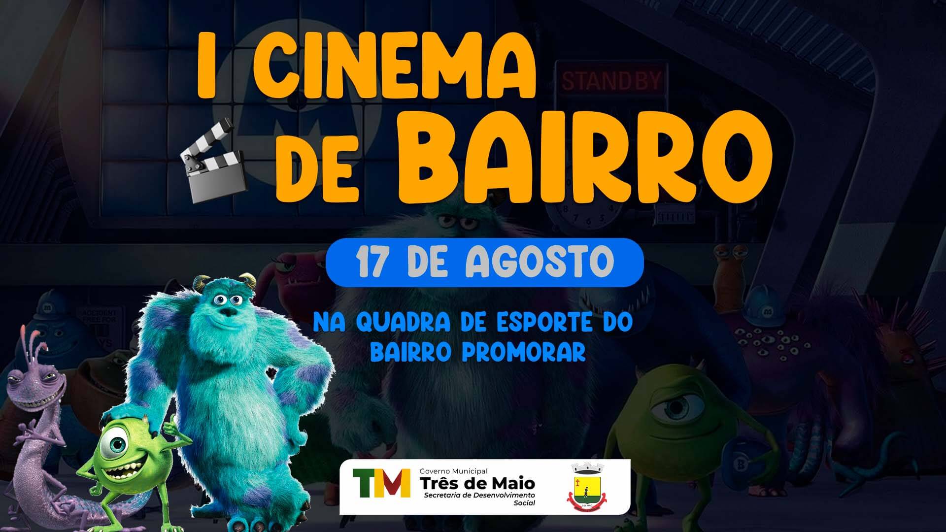 I CINEMA DE BAIRRO OCORRE NESTA QUINTA-FEIRA