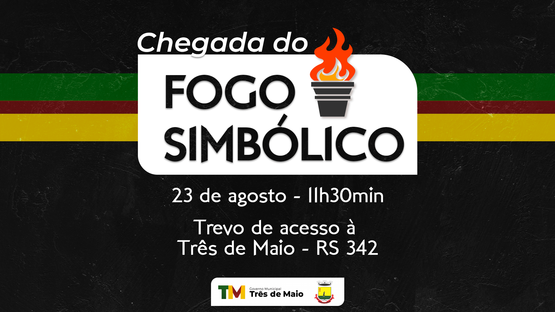 CHEGADA DO FOGO SIMBÓLICO DA PÁTRIA OCORRE NA PRÓXIMA SEMANA