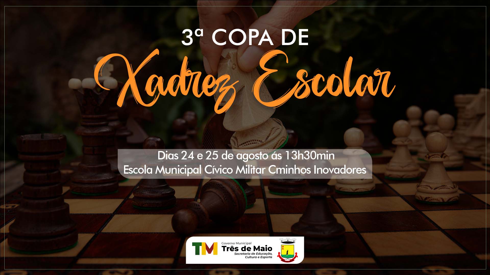 3ª COPA DE XADREZ ESCOLAR INICIA NESTA QUINTA-FEIRA