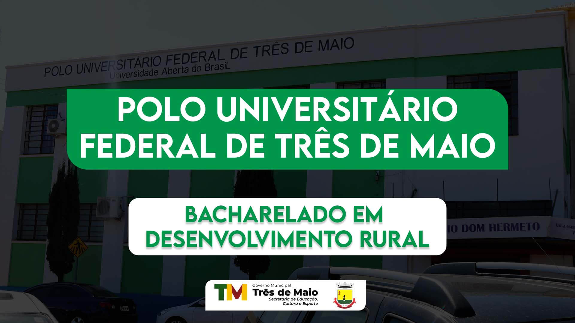 INSCRIÇÕES ABERTAS PARA BACHARELADO EM DESENVOLVIMENTO RURAL