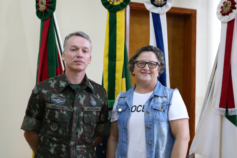 Governo Municipal recebe visita do 19º Regimento de Cavalaria Mecanizado
