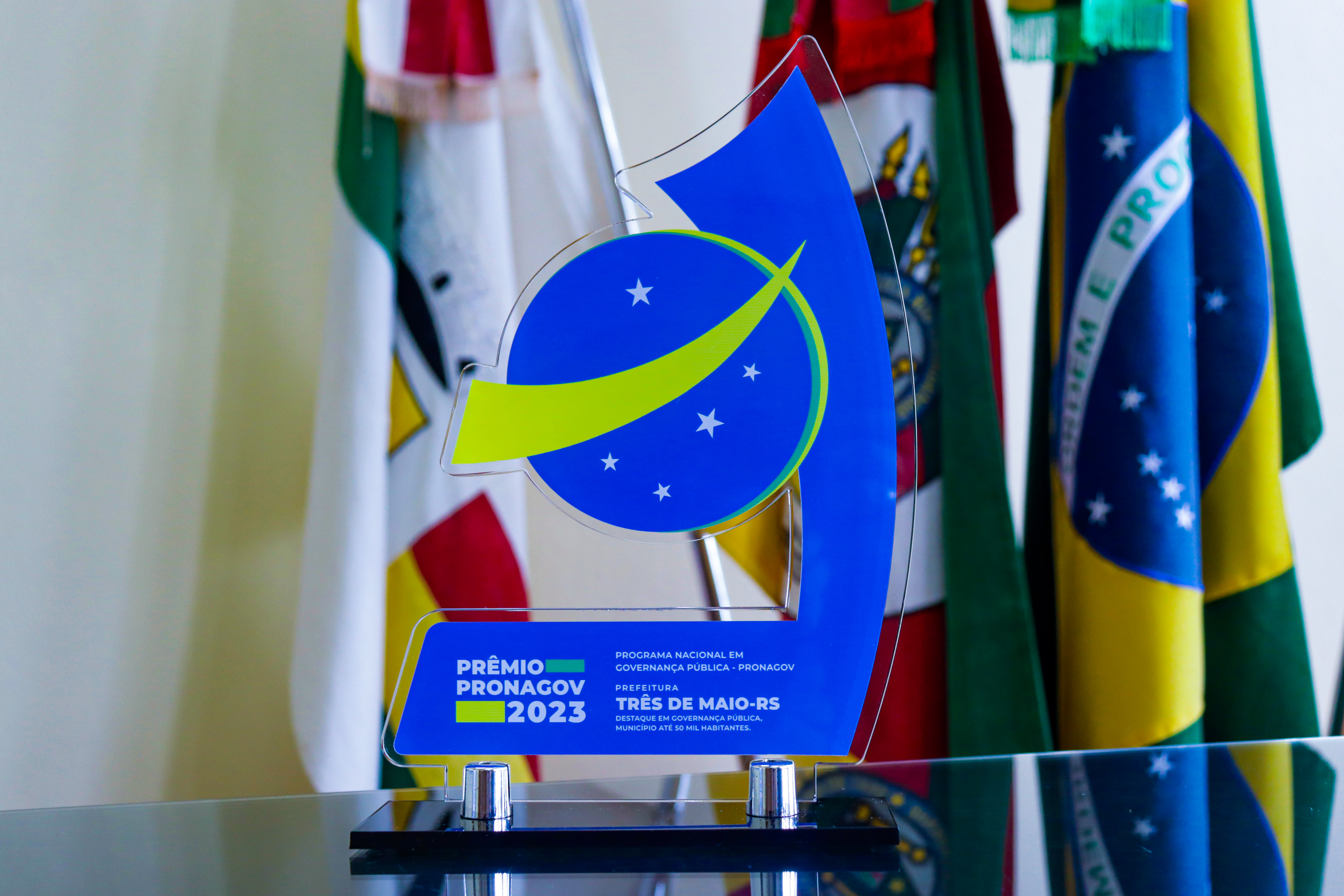 TRÊS DE MAIO RECEBE PRÊMIO DE DESTAQUE EM GOVERNANÇA PÚBLICA