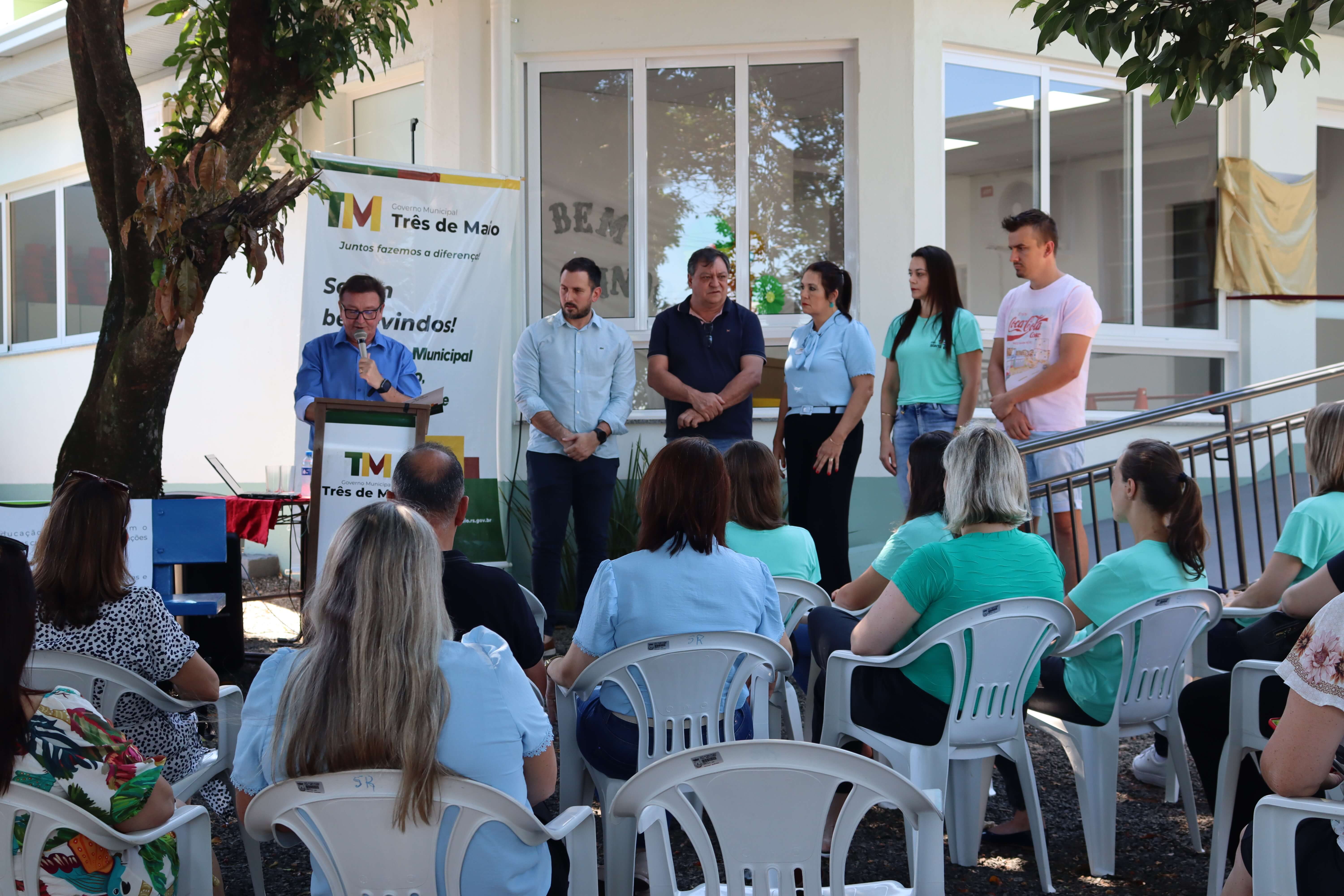REINAUGURAÇÃO DA EMEI SANTA RITA OCORREU NO SÁBADO 