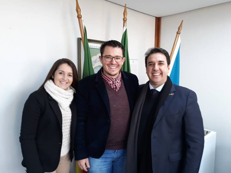 O presidente da Famurs Salmo Dias de Oliveira Recebeu Prefeito Gustavo