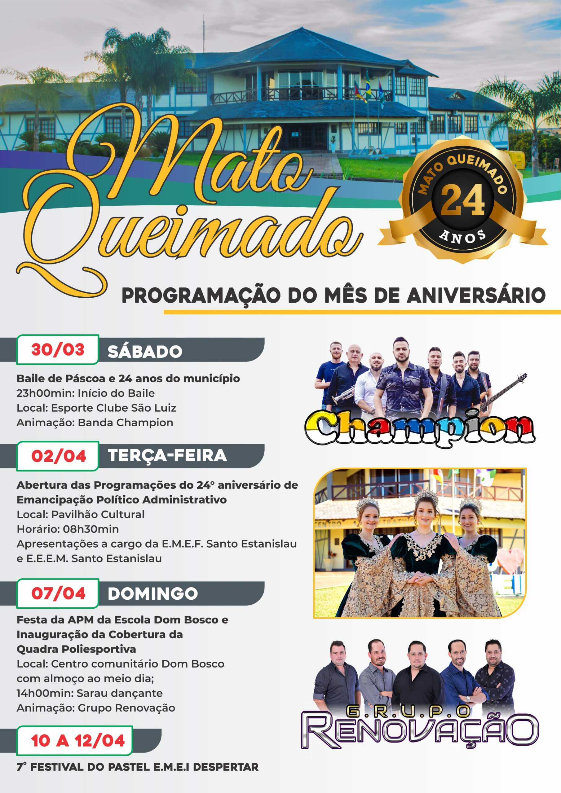 PROGRAMAÇÃO DO MÊS DE ANIVERSÁRIO
