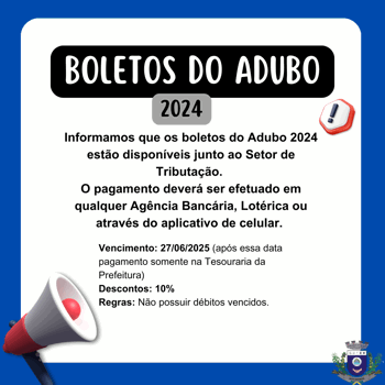 <p>BOLETOS DO ADUBO 2024</p>
