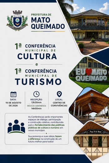 <span style="font-size: 8pt; font-family: impact, sans-serif;">1&deg; CONFER&Ecirc;NCIA MUNICIPAL DE CULTURA E 1&deg; CONFER&Ecirc;NCIA MUNICIPAL DE TURISMO</span>