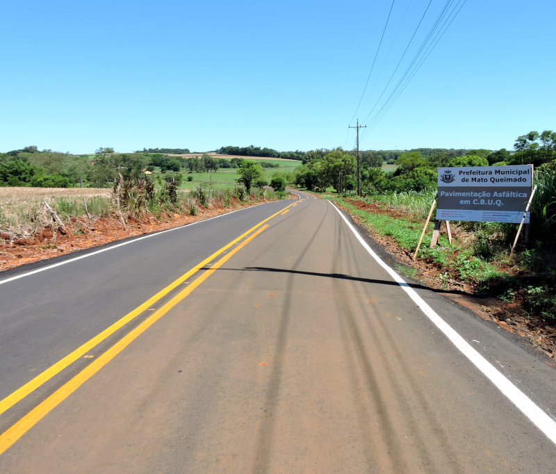 CONCLUÍDA A OBRA DE PAVIMENTAÇÃO ASFÁLTICA DE 4,6 km 