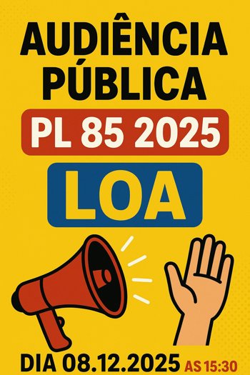 <p>Audiência Pública PL 85 2025 (LOA 2026)</p>