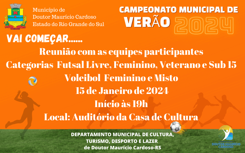  Campeonato Municipal de Verão 2024 