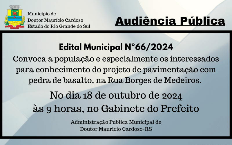 <p>Audi&ecirc;ncia P&uacute;blica</p>